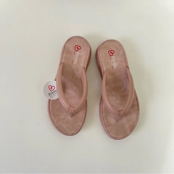 Blondo Abigail Flip Flop Sandal In Blush Color - New In Box - Size 8.5 - Picture 4 of 13